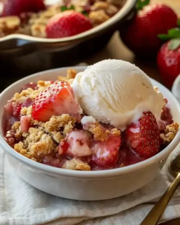 Strawberry Rhubarb Crisp
