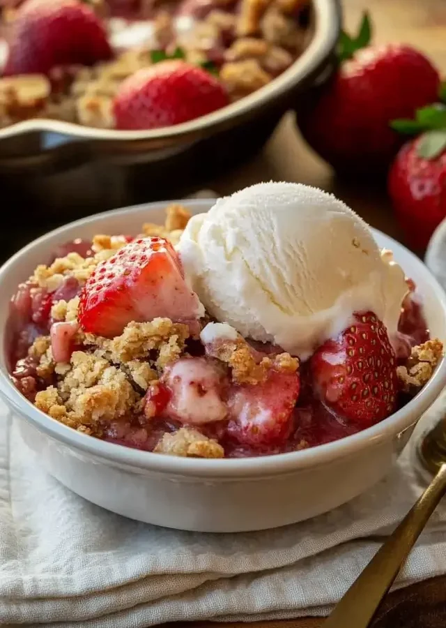Strawberry Rhubarb Crisp