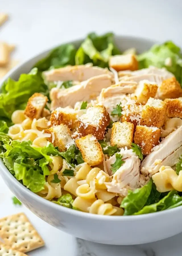 Chicken Caesar Pasta Salad Recipe