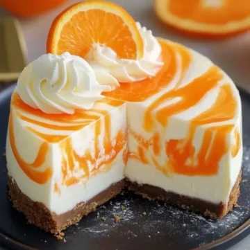 No-Bake Orange Creamsicle Cheesecake