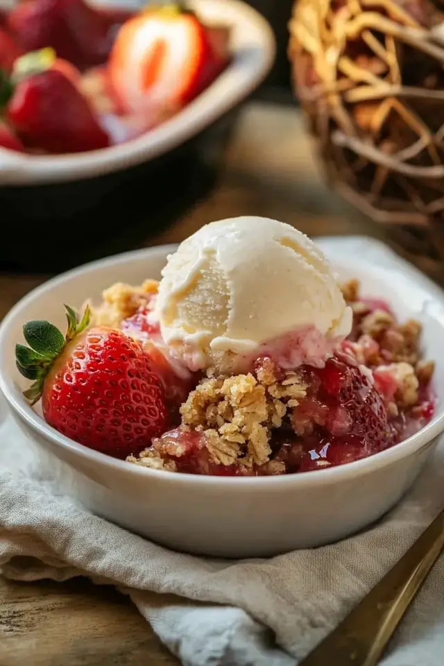 Strawberry Rhubarb Crisp
