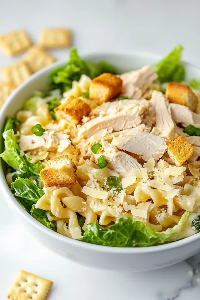 Chicken Caesar Pasta Salad Recipe