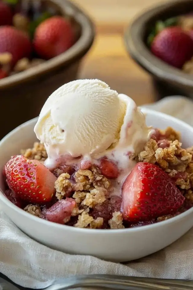 Strawberry Rhubarb Crisp