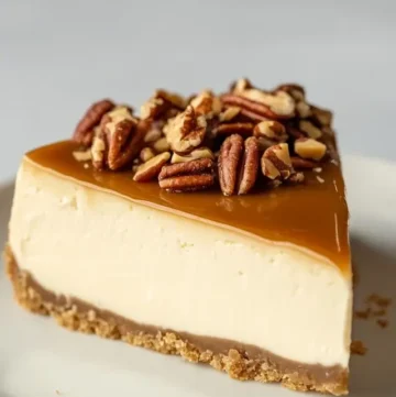 Vegan Caramel Pecan Cheesecake