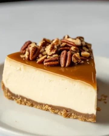 Vegan Caramel Pecan Cheesecake