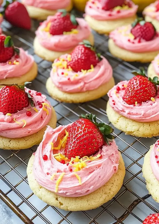 Strawberry Lemonade Cookies