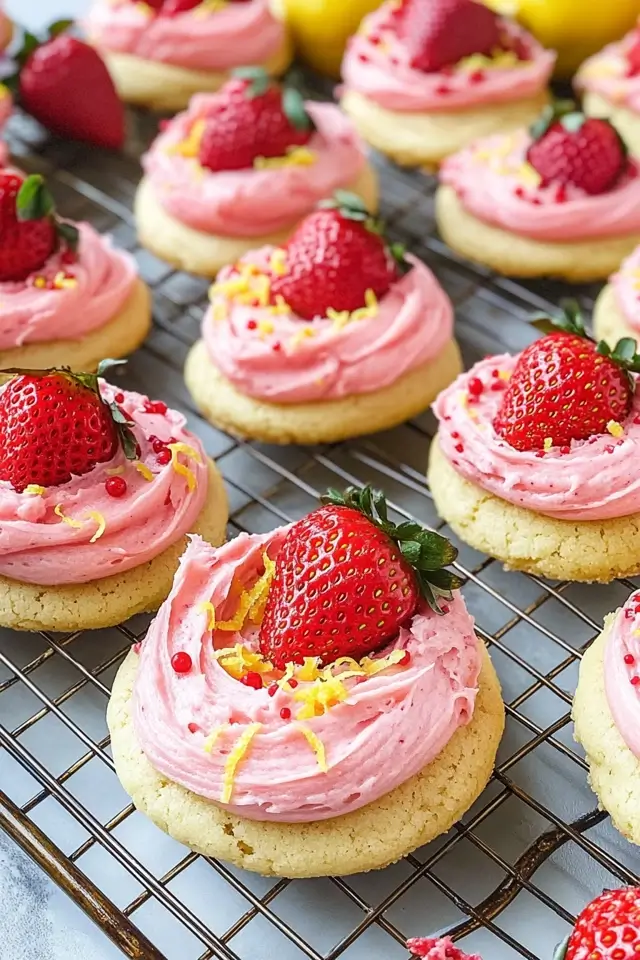 Strawberry Lemonade Cookies