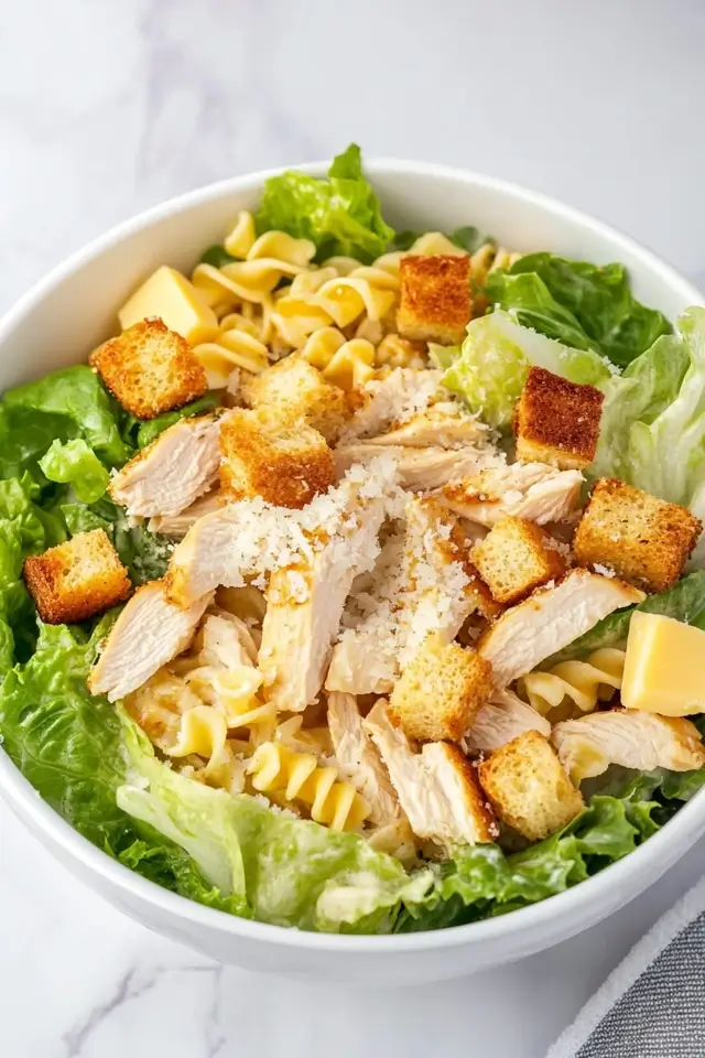 Chicken Caesar Pasta Salad Recipe