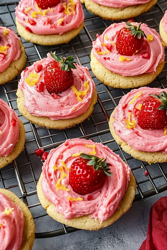 Strawberry Lemonade Cookies